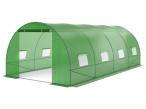 Tunel foliowy 3x6 m podwójne drzwi - metalowy zielony 18m2