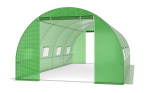 Tunel foliowy 3x6 m podwójne drzwi - metalowy zielony 18m2