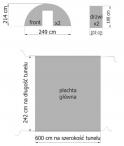 Tunel B2 - folia wymiary