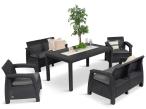 Set mobilier de gradina Corfu II Fiesta, Grafit - Gri
