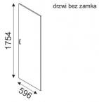 Drzwi do szafy Svenbox H62D wymiary