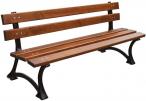 Ławka żeliwna z oparciem 180cm - F180M