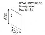 Drzwi do szafki Svenbox H10D - wymiary