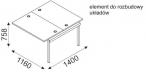 do biurka wielostanowiskowego Svenbox BG011 wymiary