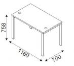 Biurko Svenbox BG071 wymiary