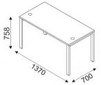 Biurko Svenbox BG071 wymiary