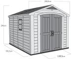 Keter Factor 8x11 - zahradní domek o celkové ploše 8,5 m2 - wymiary