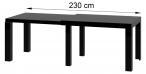 Stół Capri MAX 120 rozłożony 230 cm