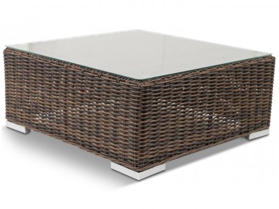 Ratanový stůl LIGURITO 70x70 Brown Elite