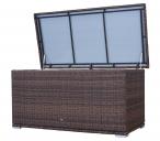 Skrzynia ogrodowa technorattanowa LIGURITO 160 Brown Elite
