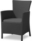Fotel Rattan Style Iowa Grafitowy