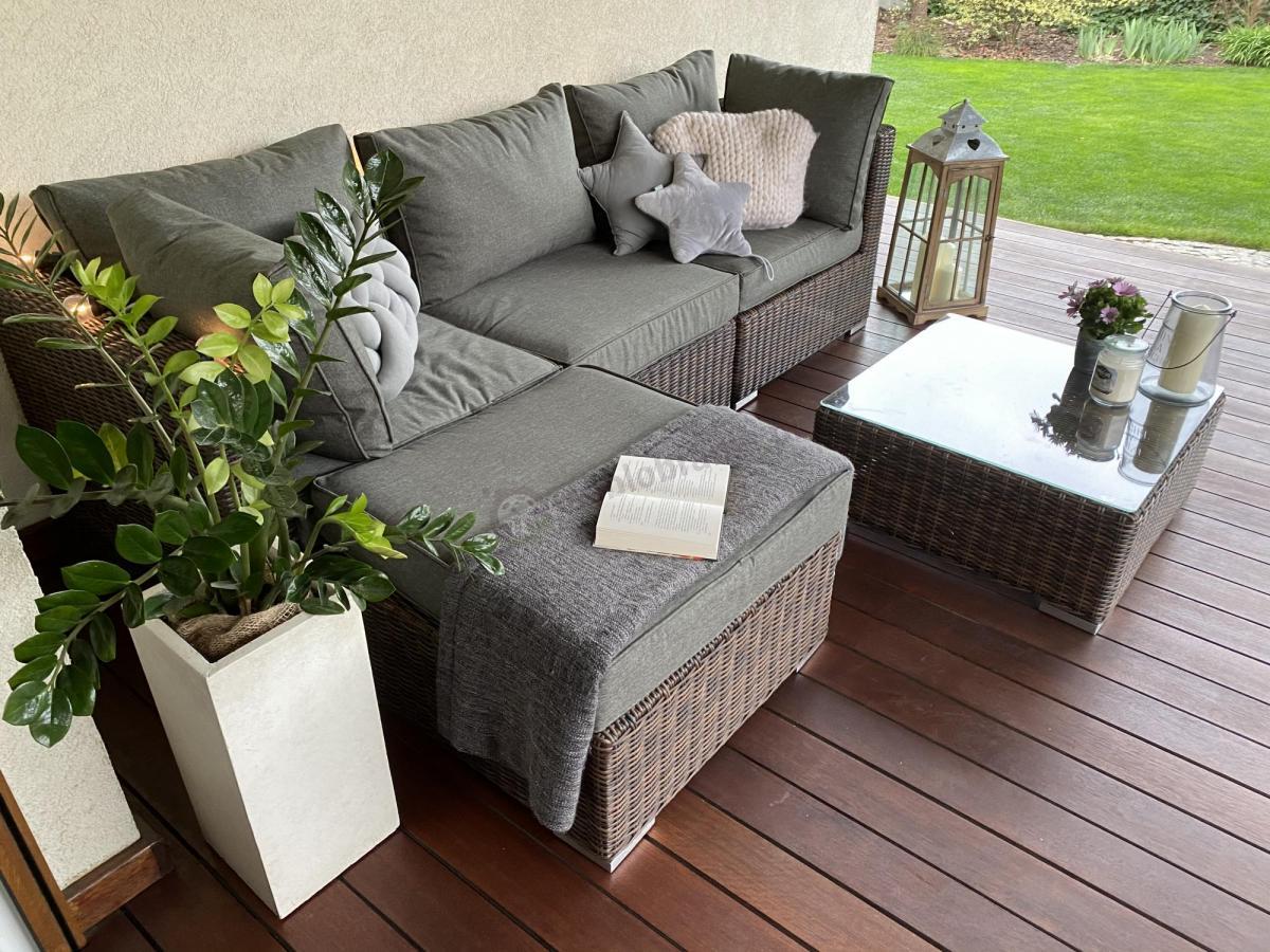 Modułowy zestaw na taras