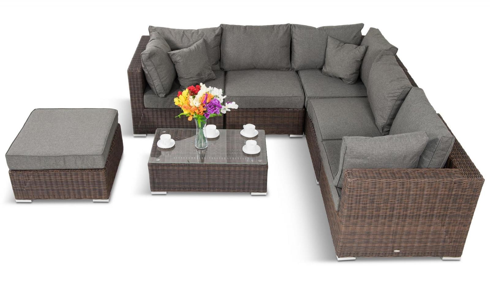 brązowe meble modułowe na taras premium