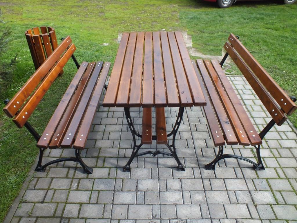 Zestaw ogrodowy z ławkami