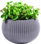 Doniczka wyplatana COZIES M - Purpurowy
