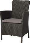 Fotel ogrodowy Rattan Style Miami DC Grafitowy