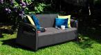 Sofa ogrodowa Corfu Love Seat Max - grafitowa