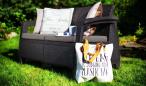 Sofa ogrodowa Corfu Love Seat Max - grafitowa