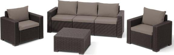 Mobilier de grădină pentru 5 persoane California 3 brun