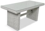 Stół ogrodowy z technorattanu LIGURITO 140x70 Off-White Elite