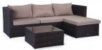 Komplet ogrodowy z technorattanu FARLITO V Brown Along & Latte