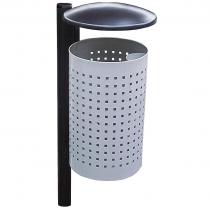 Kosz miejski z siatki metalowej z daszkiem KZ 2