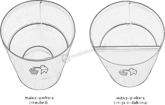 metalowy kosz SMART popielnica