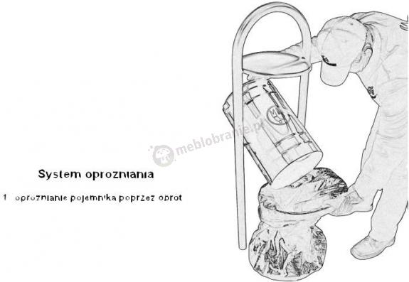 Metalowy kosz SMART opróżnianie