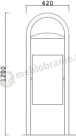 metalowy kosz SMART schemat