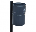 Uliczny kosz na śmieci metalowy KB 1