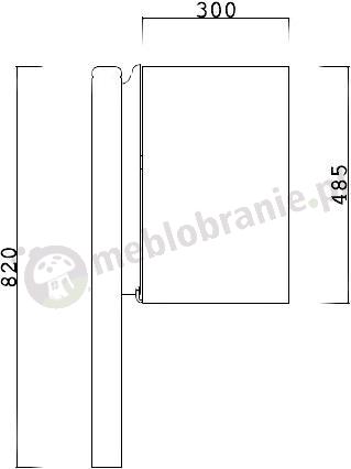 Metalowy kosz KB 3 schemat