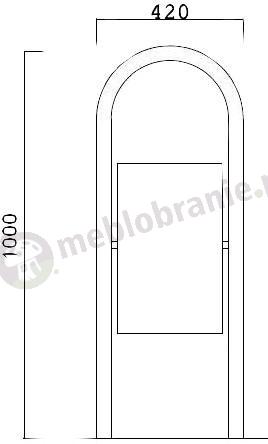 metalowy kosz SMART I schemat