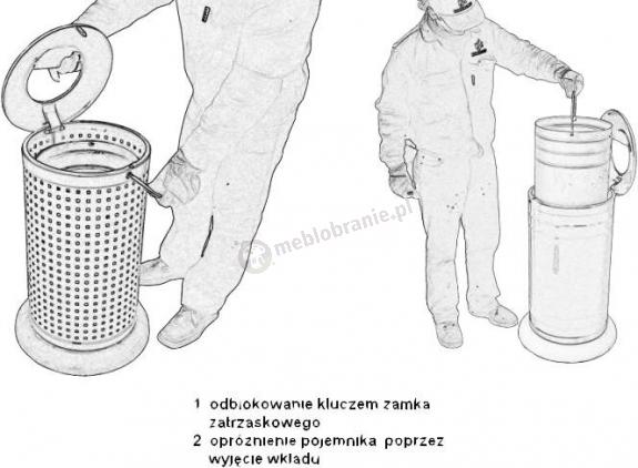 Kosz KC 1 opróżnianie