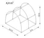 Tunel szklarniowy 2x2,2 m