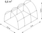 Tunel szklarniowy 3x2,2 m