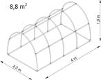 Tunel szklarniowy 4x2,2 m