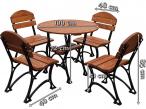 Żeliwne meble ogrodowe Restor Deluxe 100cm