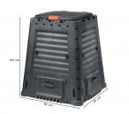 Mega composter 650L czarny wymiary