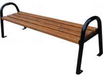 Ławka z rur stalowych bez oparcia 180cm