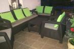 Corfu Set Triple Max brązowy