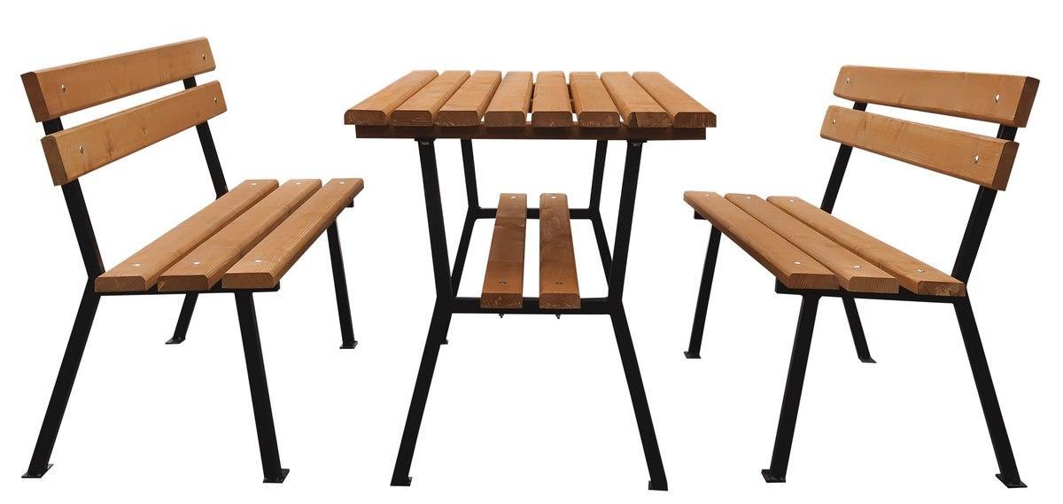 Zestaw ogrodowy z ławkami Nelia 180cm