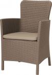 Fotel ogrodowy Rattan Style Miami DC cappucino