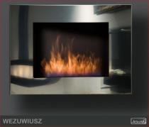 Biokominek Kami - Wezuwiusz Inox Mirror