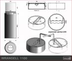 Biokominek zewnętrzny Kami - biolampa Wrangell 1100