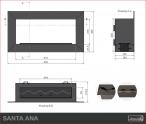 Biokominek Kami - Santa Ana Non Czarny