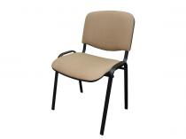 Krzesło ISO Black C4 - tapicerowane beżowo-brązowe - oferta Pakiet