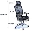 Fotel biurowy VIP Black wymiary
