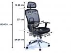 Fotel biurowy VIP Black wymiary