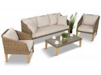 Meble technorattanowe na taras Gambito Melange Brown