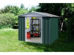 Domek narzędziowy metalowy Yardmaster w ogrodzie